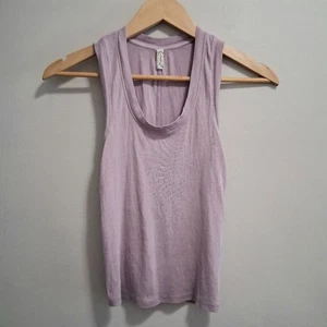 Camiseta sin mangas Intimately Free People acanalada lavanda lila cuello en U talla pequeña - Imagen 1 de 5