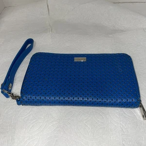 Jewell by Thirty One All About The Benjamin's Blue Large Wristlet Wallet Picture - Picture 1 of 7