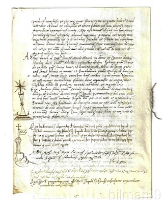 1512 VELLUM MANUSCRIPT LEGAL DOCUMENT ITALIAN RENAISSANCE - Image 1 of 3