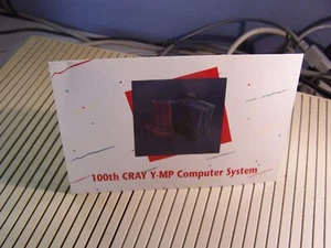 Cray 100'th Y-MP Computer System Card - Picture 1 of 2