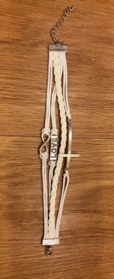 Braided Bracelet Lovely Infinity Friendship Multilayer Charm Leather Fashion - Image 1 of 2