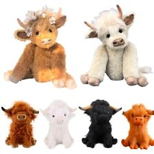 25-28cm Simulation Highland Cow Animal Stuffed Plush Doll Toy Kids Birthday Toy