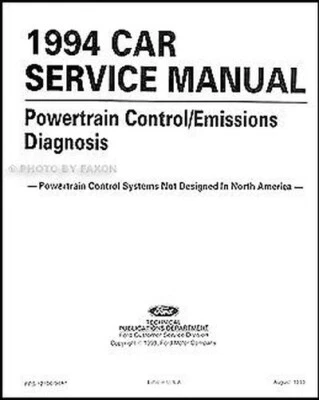 1994 Capri Aspire Sonda Escort Motor Diagnosis Manual - Imagen 1 de 2