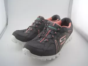Zapatilla deportiva Skechers Flex Fusion de espuma viscoelástica refrigerada por aire, para mujer talla 7 gris y rosa - Imagen 1 de 10
