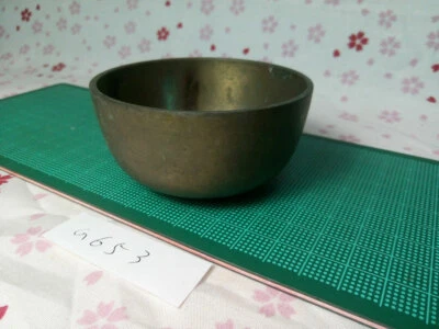 2.933"Japanese Buddhist Bell Zen Gong Rin G653 Good Sound  VTG - Image 1 of 3