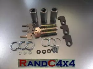320609-3 Land Rover Series 2 2a 3 Door Lock Barrel & Key Kit Set of 3 - Picture 1 of 1