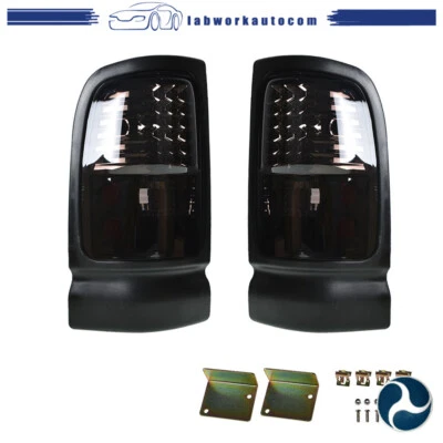 For 1994-2001 Dodge Ram Truck 1500 2500 3500 LED Tail Light Black Housing Lamps - Imagem 1 de 4