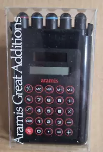 Aramis Köln tolle Ergänzungen Taschenrechner & Schreibgeräte Probe Gewinnspiel NEU - Bild 1 von 2