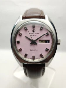 Gebrauchte generalüberholte Favre Leuba Geneve 35mm Automatik 17-J Herren Armbanduhr NS-15 - Bild 1 von 9