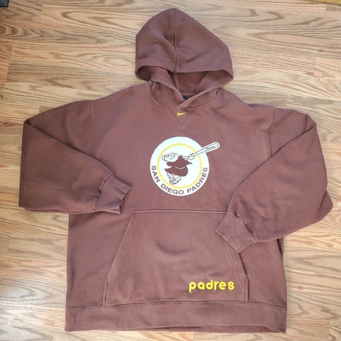 San Diego Padres Team Nike Cooperstown Collection Hoodie Early 2000’s Size Med Cover