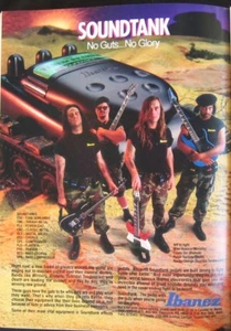 Ibanez Soundtank effects pedals ft. Ministry print ad cuted from a 1994 Magazine - Bild 1 von 1