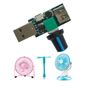 Controller Regler Variabler Schalter Modul Mini/Micro USB Lüfter 5W Stufenlose Drehzahl - Bild 1 von 5