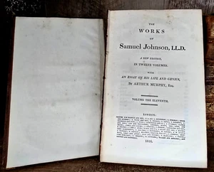 Old Book in English 1816 WORKS OF SAMUEL JOHNSON: The Lives of the English Poets - Picture 1 of 13