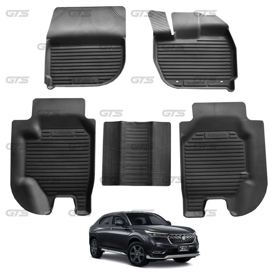 RHD Rubber 3D Floor Mat Carpets Fits Honda HR-V HRV Hatchback 2022 - 2023 Foto 1 de 4
