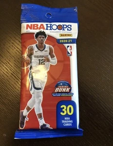 2020-21 Panini NBA Hoops Cello Fat Pack 30 Cards Brand New Factory Sealed - Picture 1 of 1