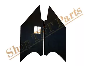 1971-1974 Dodge Charger Headliner Sail Panel Boards Plain Black B Body Mopar - Bild 1 von 1