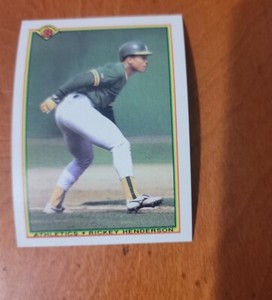 1990 Bowman Rickey Henderson Oakland Athletics #457 