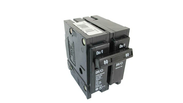Eaton BR280 80A Thermal Magnetic Circuit Breaker - Black - Image 1 of 1