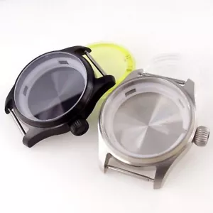 39 mm Tandorio Big Crown Saphirglas Fliegeruhr Etui für NH35 NH35A 2824 200M - Bild 1 von 10
