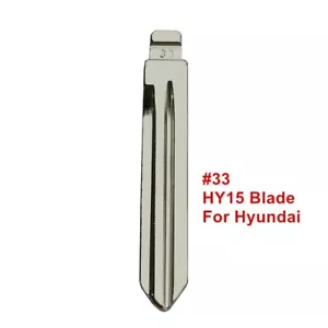 10Pcs Metal Blank Uncut Flip #33 HY15 KD/VVDI Remote Key Blade for Hyundai Kia - Picture 1 of 4