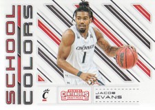 2018-19 Panini Contenders Draft Picks School Colors #32 Jacob Evans III