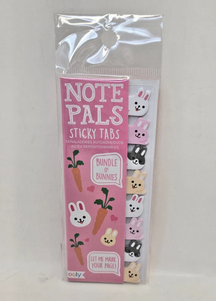 NOT SPECIFIED OOLY Note Pals Sticky Tabs Pad - Bundle O' Bunnies