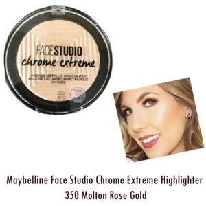 Maybelline Highlighter Face Studio Cromo Extreme 350 Molton Oro Rosa Highlight - Imagen 1 de 1