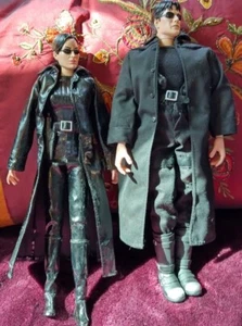 DOLLs Matrix Neo & Trinity Figures 2000 Musicland Exclusive Collector NOT IN BOX - Picture 1 of 12