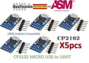 5pcs CJMCU CP2102 MICRO USB to UART TTL Module 6Pin Serial Converter for Arduino - Imagen 1 de 7