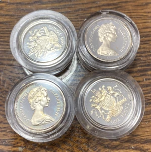 (4) Great Britain 1 Pound Sterling Proofs Gem BU Easily Best Price Ebay* CHRC - Picture 1 of 2
