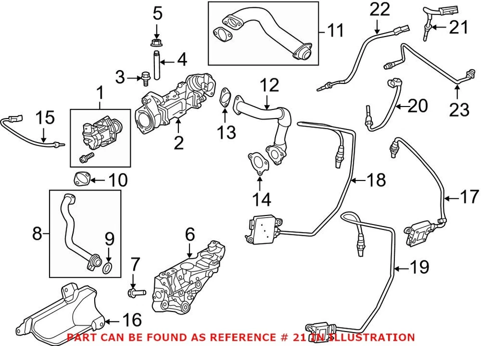 Sensor de temperatura de los gases de escape (EGT) Mopar original OEM para Jeep Grand Cherokee Foto 1 de 1