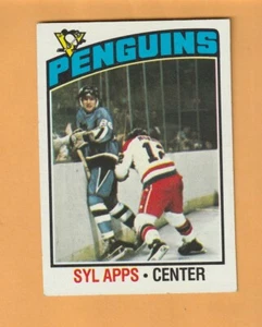 Syl Apps Pittsburgh Penguins 1976-77 Topps #50 7A - Imagen 1 de 2