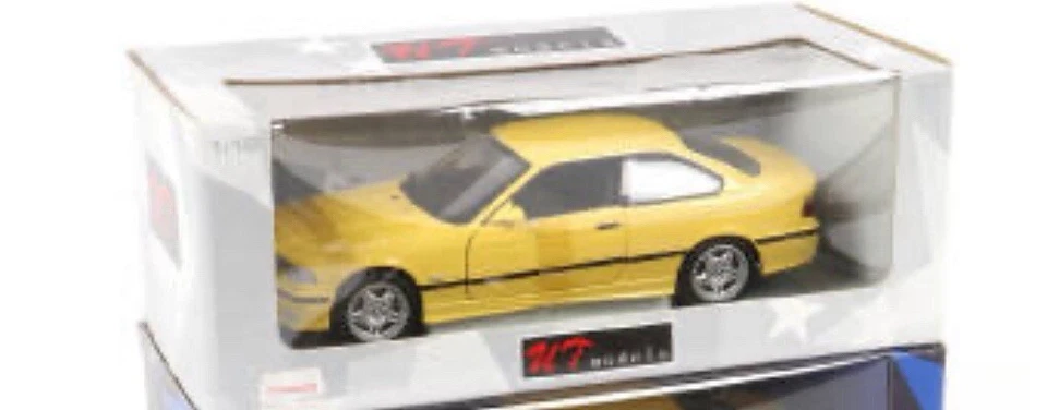 UT Models 1/18 Scale Model Car 180 022300 - 1996 BMW M3 Coupe - Yellow - Image 1 of 1