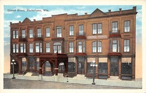 # K427 SHEBOYGAN, WI. POSTAL, GRAN HOTEL - Imagen 1 de 2