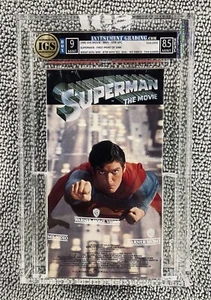 IGS 9/8.5 SUPERMAN — FIRST PRINT SLIP — HTF GREY GUARD, WARNER FOIL & WRAP — VHS - Imagen 1 de 5
