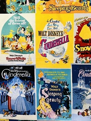Cotton Fabric Disney Classics 2018 Awaken to a World of Wonders 1 Yard Squares - Image 1 of 4