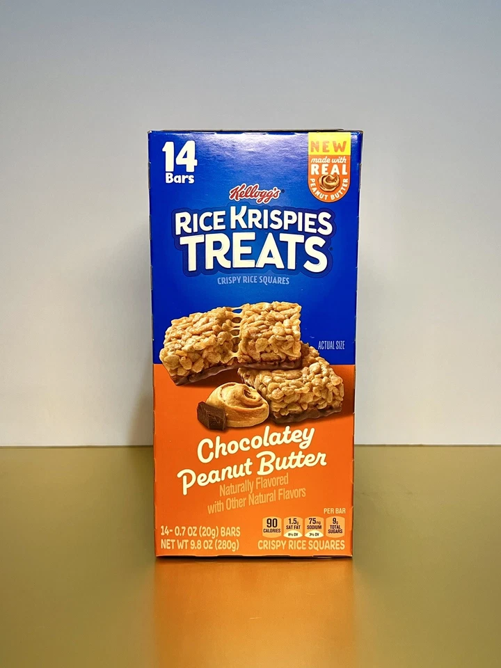 Kellogg's Rice Krispies Treats 7-Bars CHOCOLATEY PEANUT BUTTER Squares BB 9/2025