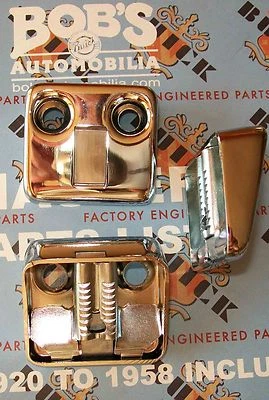 NUEVO 1 PAR DE GOLPES PUERTA CROMADOS BUICK 1940-1949 Foto 1 de 2