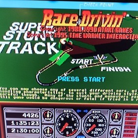 Retro racing game! Sega Saturn software &ldquo;Race Drivin&rdquo;