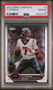 2023 Topps Chrome Composite #2 CJ Stroud (RC) PSA 10 GEM MINT ๐๐ - Picture 1 of 2