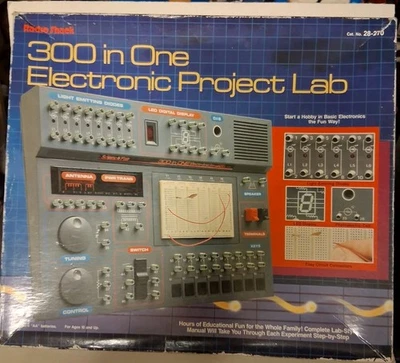 Radio Shack Science Fair 300 in one Electronic Project Lab with book. no. 28-270 - Image 1 of 4
