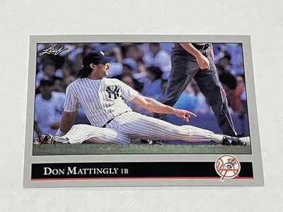 1992 Leaf Baseball #57 - Don Mattingly - New York Yankees - Image 1 of 2