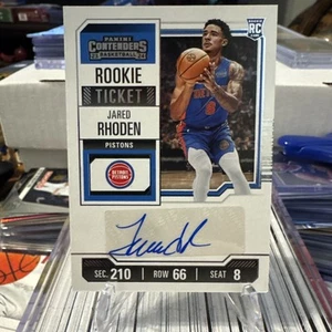 Jared Rhoden RC Auto Pistons 2023-24 Panini Contenders Rookie Ticket Autograph - Picture 1 of 2