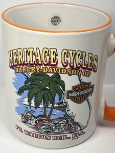 Harley Davidson Motorcycle Coffee Mug Cup Ft Walton Beach Florida 2007 New Cond - Picture 1 of 5