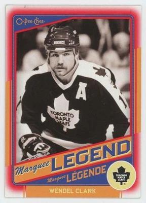 2012-13 O-PEE-CHEE Wendel Clark #546 MARQUEE LEGEND RED BORDER - Image 1 of 2