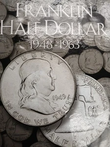 Silver Franklin Half Dollar 1948-1963 TP-9853 - Picture 1 of 4