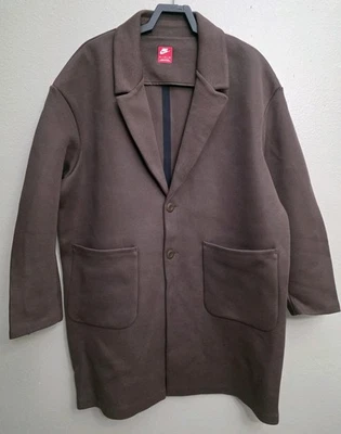 Nike Tech Fleece Reimagined Trench Coat Brown Mens Size XL FN0601 237 New - Image 1 of 4