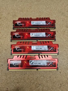 4x G.Skill Ripjaws 16GB PC3-12800 DDR3-1600MHz RAM F3-12800CL9D-8GBXL (R3) - Picture 1 of 3