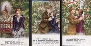 WW1 Bamforth Song Postcards - 'Nobody Else But You' - Complete Set (No.4889) - Picture 1 of 2