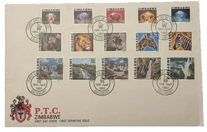 Zimbabwe: 1980, First Definitive issue on First Day Cover, Gems, Animals etc. - Picture 1 of 1